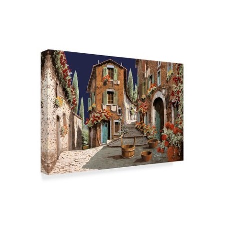 Trademark Fine Art Guido Borelli 'Due Strade al Mattino' Canvas Art, 30x47 ALI34175-C3047GG